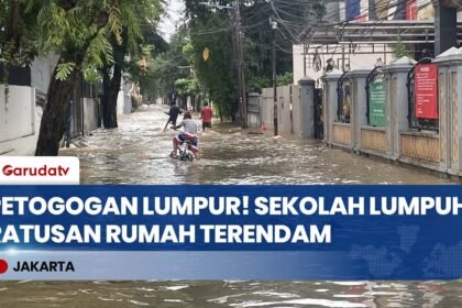 JAKARTA TERENDAM! Kali Krukut Meluap, Ratusan Rumah dan Sekolah di Petogogan Kebanjiran