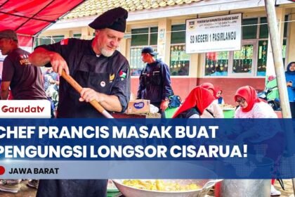 Koki Prancis Jadi Relawan! David Caileba Turun Tangan Masak 700 Porsi buat Korban Longsor Cisarua