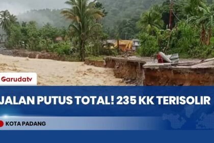 Akses Jalan Putus Total! 235 KK di Koto Tuo Padang Terisolir Diterjang Banjir
