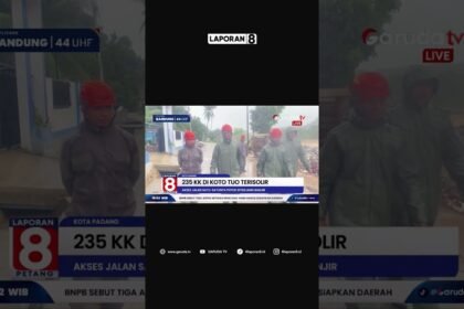 Akses Jalan Putus Total! 235 KK di Koto Tuo Padang Terisolir Diterjang Banjir