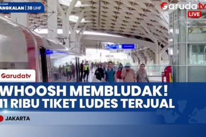Libur Akhir Tahun Belum Usai! Penumpang Whoosh Membludak Naik 20 Persen, 11 Ribu Tiket Ludes Terjual