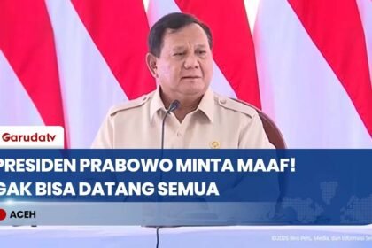 Pesan Haru Presiden Prabowo dari Aceh Tamiang: Minta Maaf Tak Bisa Kunjungi Semua Titik Bencana