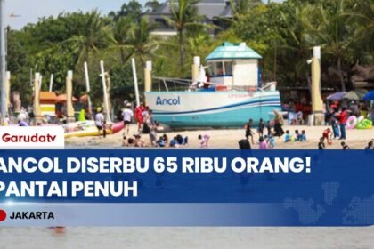 Ancol Pecah! 65 Ribu Pengunjung Serbu Pantai Lagoon di Hari Pertama Tahun 2026