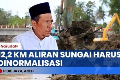 Warga Pidie Jaya Terancam! Aliran Sungai Meureudu Sepanjang 12,2 KM Perlu Penanganan Darurat