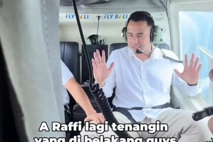 Raffi Ahmad Tenangkan Rombongan Saat Helikopter Nyaris Kecelakaan Akibat Cuaca Buruk