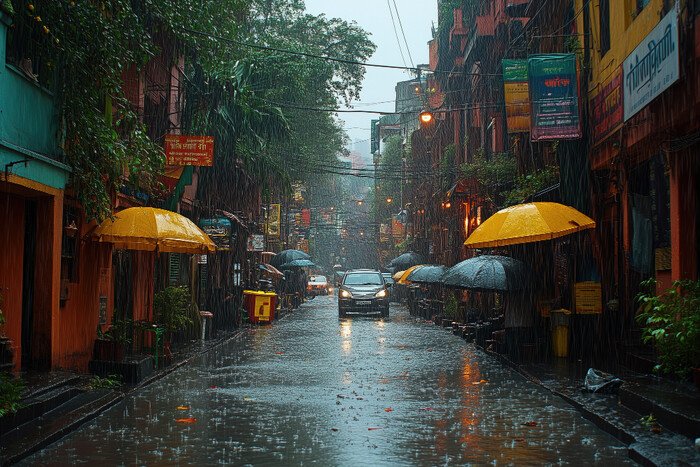 Hujan berintensitas sedang hingga lebat diprediksi masih mendominasi cuaca Jakarta hingga pekan depan.
