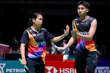 Pasangan ganda campuran Indonesia Marwan Faza/Aisyah Salsabila Putri Pranata tersingkir di babak 32 besar (R32) Malaysia Open 2026.