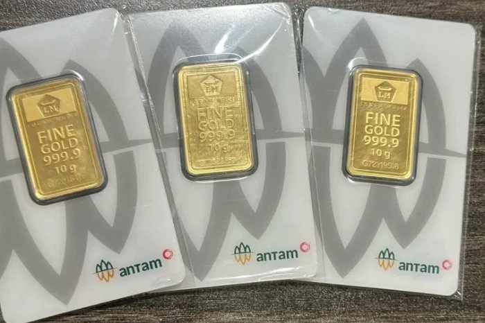 Harga emas Antam naik Rp7.000 per gram pada Sabtu, 24 Januari 2026, memperkuat tren positif logam mulia.