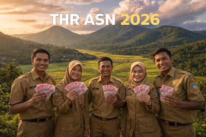 THR ASN 2026 dipastikan cair lebih awal, pemerintah siapkan anggaran sekitar Rp55 miliar.