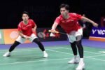 Ganda putra Indonesia Muhammad Rian Ardianto/Leo Rolly Carnando saat tampil di semifinal BATC 2026 melawan Jepang.