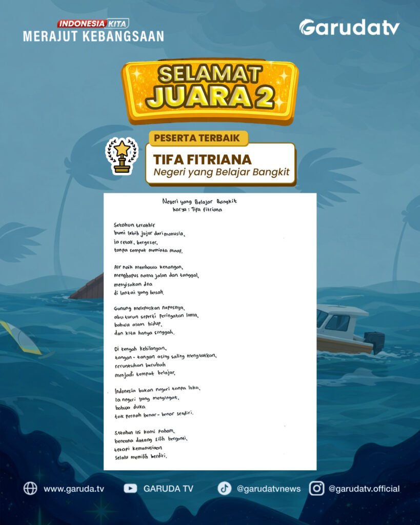 Lomba Menulis Puisi Merajut Kebangsaan: Solidaritas Untuk Indonesia