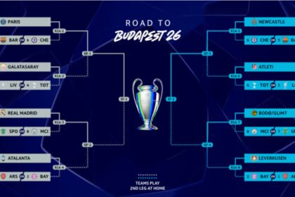 Daftar resmi 16 besar Liga Champions 2025/26 usai playoff penuh drama dan kejutan besar.