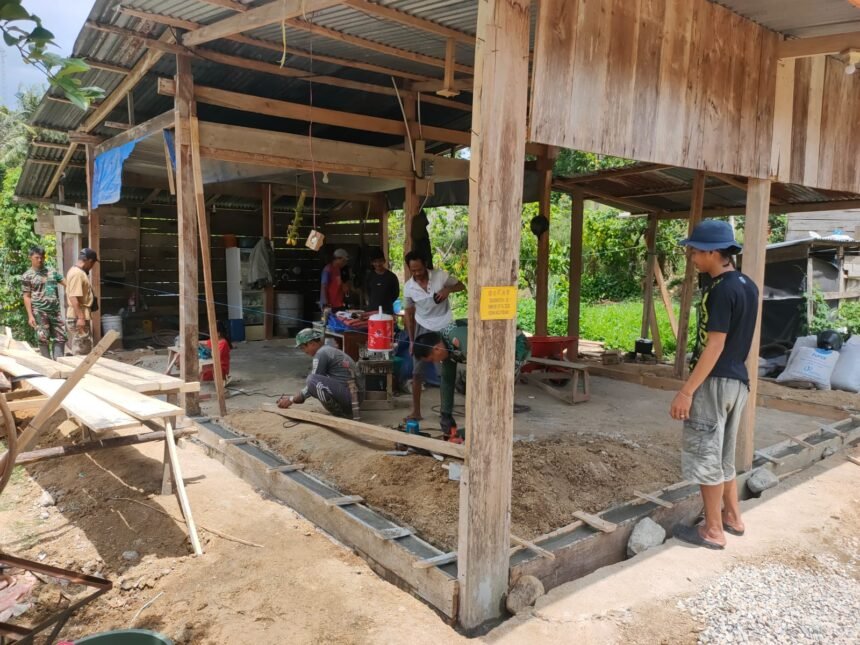 TMMD ke-127 Bantu Nurmala, Rumah Tak Layak Huni Mulai Diperbaiki