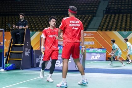 Rotasi ganda putra menjadi sorotan saat Indonesia menantang Jepang di semifinal BATC 2026 Qingdao.