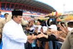 Presiden Prabowo Subianto menyampaikan pesan persatuan dan kepemimpinan tanpa dendam di hadapan ratusan ribu warga NU di Malang.
