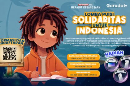 Merajut Asa Lewat Kata, Lomba Puisi Solidaritas untuk Indonesia Digelar Garuda TV