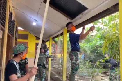 Sekolah-sekolah di Aceh dan Sumut kembali bersih dan siap digunakan setelah pemulihan pascabencana oleh personel TNI.