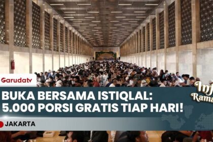 Istiqlal Siapkan 5.000 Box! Suasana Buka Puasa Bersama Perdana di Masjid Terbesar Asia Tenggara