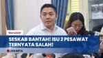 TEGAS! Seskab Teddy Bantah Isu Presiden Prabowo Pakai 2 Pesawat ke Luar Negeri!