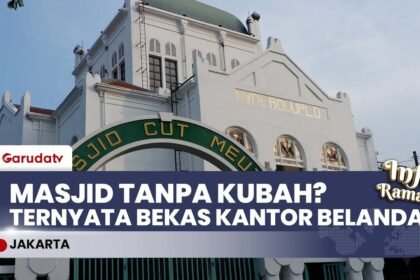 UNIK & TANPA KUBAH! Mengintip Sejarah Masjid Cut Meutia: Dari Kantor Belanda Jadi Tempat Ibadah
