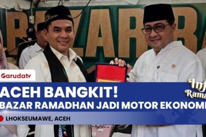 BANGKIT DARI BENCANA! Menekraf Buka Bazar Ramadhan Lhokseumawe, Borong Produk UMKM Aceh!