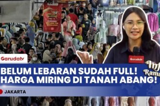 SERBU! Tanah Abang Mulai "Lautan Manusia" Berburu Baju Lebaran 2026!