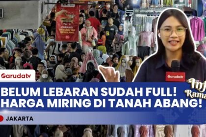 SERBU! Tanah Abang Mulai "Lautan Manusia" Berburu Baju Lebaran 2026!