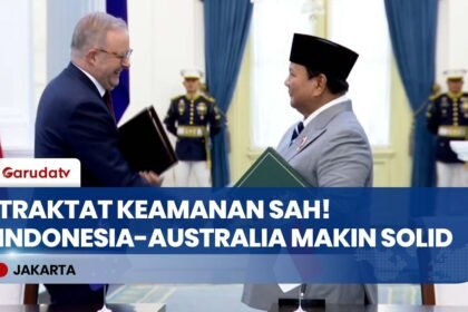 RESMI! Presiden Prabowo & PM Anthony Albanese Teken Perjanjian Keamanan RI-Australia di Istana!