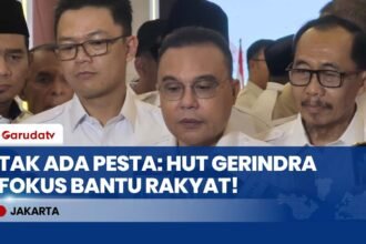 HUT Ke-18 Gerindra Dirayakan Sederhana di Kertanegara, Prabowo Pilih Fokus Empati Korban Bencana