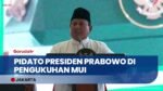 [FULL] Pidato Presiden Prabowo di Bersatu dalam Munajat untuk Keselamatan Bangsa dan Pengukuhan MUI