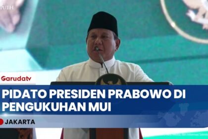 [FULL] Pidato Presiden Prabowo di Bersatu dalam Munajat untuk Keselamatan Bangsa dan Pengukuhan MUI