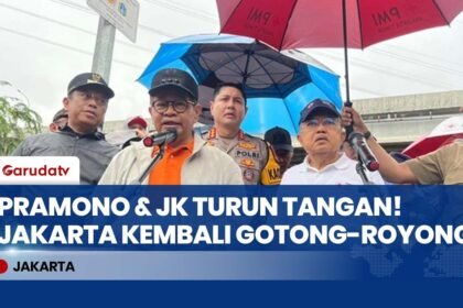 JAKARTA BERGERAK! 171 Ribu Warga Turun Ke Jalan, Pramono Anung & JK Tinjau Kerja Bakti Massal!