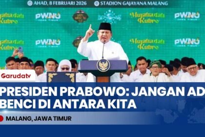 Di Depan Ratusan Ribu Jemaah NU, Presiden Prabowo: Buang Rasa Benci Demi Persatuan Bangsa!