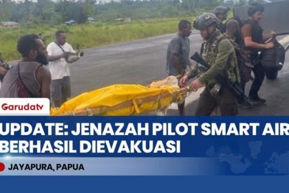 UPDATE: Jenazah Pilot & Co-Pilot Smart Air Berhasil Dievakuasi dari Korowai ke Timika!
