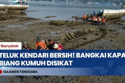 GERCEP! Tanggapi Arahan Presiden Prabowo, Pemkot Kendari Bersihkan Bangkai Kapal di Teluk!