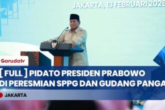 [FULL] Pidato Presiden Prabowo di Peresmian 1.072 SPPG dan 18 Gudang Pangan