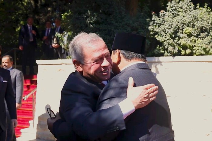 Presiden Prabowo Subianto bertemu Raja Abdullah II di Amman untuk memperkuat komitmen solusi dua negara bagi perdamaian Palestina.