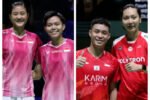 Pasangan ganda putri Tiwi/Fadia dan campuran Hee/Gloria siap berlaga di semifinal German Open 2026. (Foto: Kolase/PBSI)