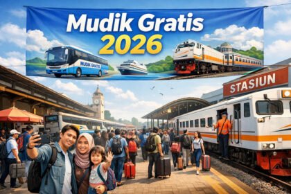 Mudik Gratis Kemenhub 2026 resmi dibuka 1–15 Maret dengan ribuan kuota bus dan kereta api menuju 34 kota di Jawa dan Sumatera.