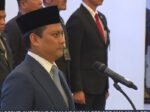 Pelantikan Thomas Djiwandono sebagai Deputi Gubernur BI di Gedung Mahkamah Agung, Jakarta, Senin (9/2/2026).