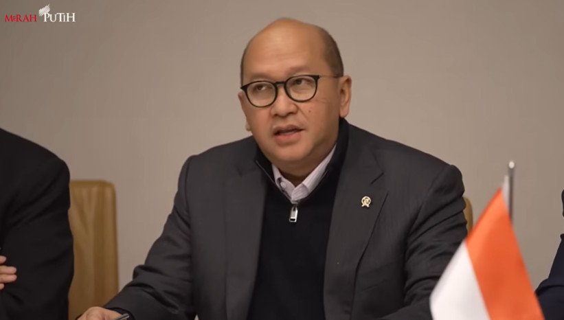 Rosan Roeslani saat konferensi pers daring mengumumkan perpanjangan kontrak Freeport hingga 2061.
