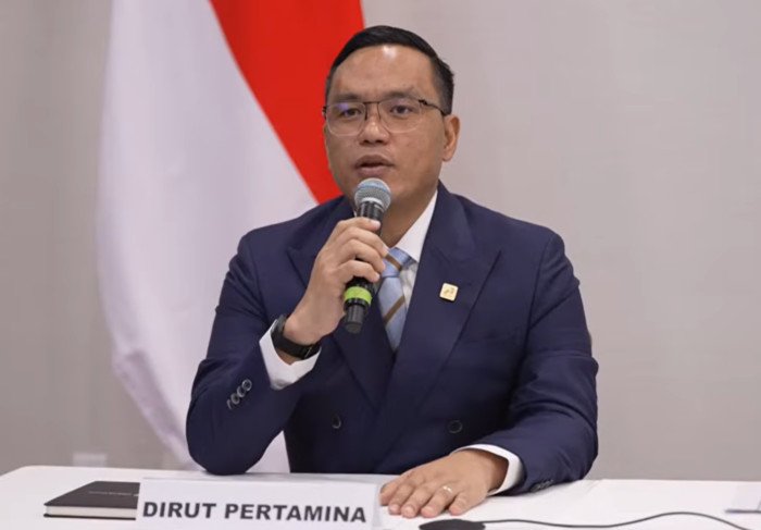 Simon Aloysius Mantiri berbicara dalam konferensi pers di Washington, Jumat (20/2/2026) pagi waktu setempat.