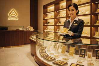 Harga emas batangan Antam melandai ke Rp3,023 juta per gram pada Rabu (25/2/2026), mengikuti tren pelemahan harga emas global.