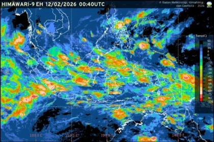 Waspada hujan ekstrem melanda Indonesia hari ini akibat sirkulasi siklonik di Samudra Hindia.