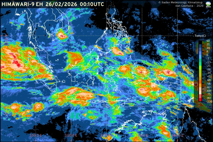 Awan cumulonimbus terpantau di langit Jakarta pagi ini, indikasi potensi hujan petir di sebagian kawasan ibu kota.