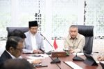 Menteri Agama RI bersama Menteri Perhubungan membahas kesiapan fasilitas masjid sebagai pos rehat pemudik Lebaran 2026 di Jakarta.
