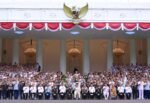 Presiden Prabowo Subianto memimpin Rapat Pimpinan TNI-Polri di Istana Merdeka, Jakarta, Senin (9/2/2026).