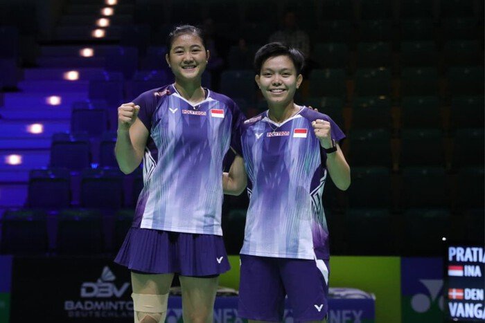 Tiwi/Fadia melaju ke perempat final German Open 2026 usai menyingkirkan unggulan kedua, sementara Lanny/Apriyani terhenti di babak 16 besar, Gloria/Terry juga tembus 8 besar.