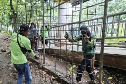 Pintu Masuk Taman Cawang Dilas dan Dicor, Usai Ditemukan Miras dan Alat Kontrasepsi
