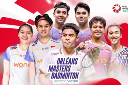Jadwal Orleans Masters 2026 hari pertama diwarnai mundurnya dua wakil Indonesia, namun sejumlah pemain tetap siap berjuang demi hasil terbaik.